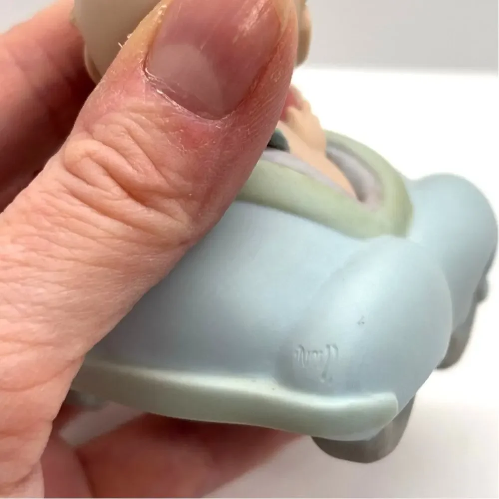 VTG 1993 Enesco, Rose O'Neill Porcelain Kewpie Doll, Driving Blue Car Figurine